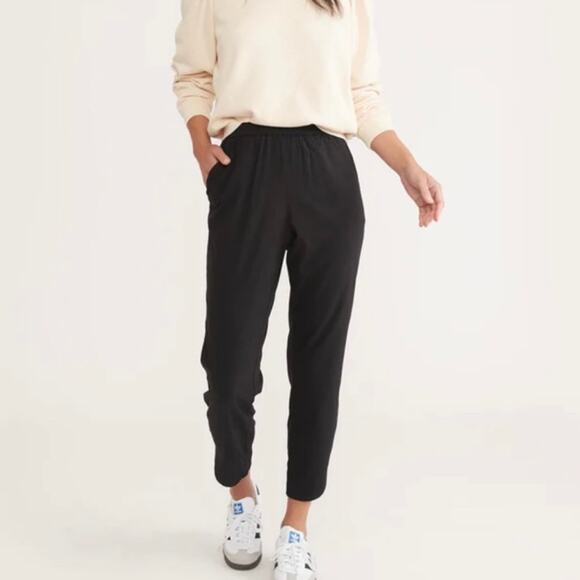 Marine Layer Size M Medium Allison Pants in Black Pull On - Picture 1 of 7